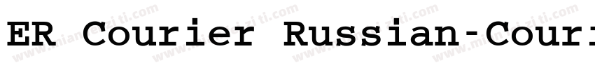 ER Courier Russian-Courier字体转换